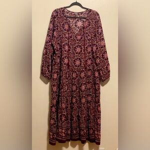 Aerie pink floral dress. Excellent condition